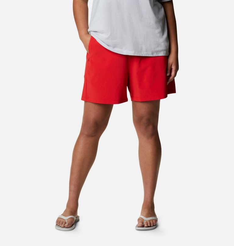 Pantaloni Scurti Columbia PFG Tidal II Dama Rosii | Plus Size KC1A8SZMQ